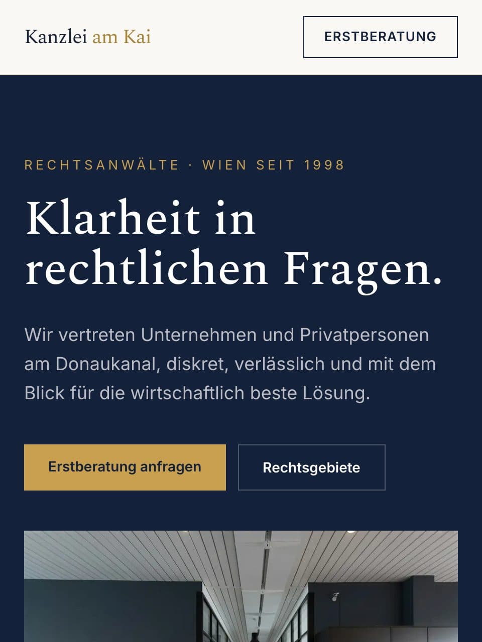 Website-Referenz: Kanzlei am Kai